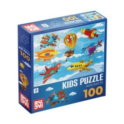 Puzzle Copii, Avioane, 100 Piese, Roovi