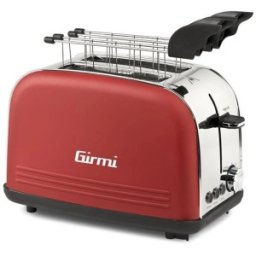 Prajitor de Paine Toaster, 850 W, 8 Niveluri de Rumenire, Inox, Rosu, Girmi TP57