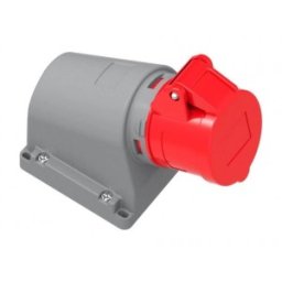 Priza Industriala Bemis BC1-1504-2535, 3P+E, 16A, 380V, Aparenta, Unghi 90 Grade, IP44