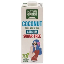 Bautura Vegetala de Cocos cu Calciu, fara Zahar, 1000 ml, Natur Green