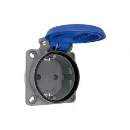 Priza Schuko cu Montaj pe Panou Bemis BY8-1402-3700 2P+E, 16A, 250V, IP54