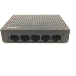 Switch IMOU SF105C, 5 Porturi, 10/100 Mbps, Carcasa Plastic, Negru