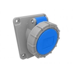 Priza Industriala Bemis BC1-1403-7420, 2P+E, 16A, 220V, Unghi 45 Grade, IP67