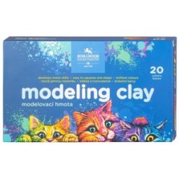 Plastilina Koh-I-Noor, Pisici, 20 Culori, Cutie Carton, 400 g