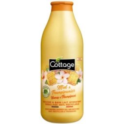 Gel Dus si Lapte de Baie Cottage, Miere si Frangipani, 750 ml