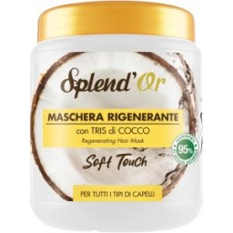 Set 2 x Masca de Par Splend'Or, Cocos, Regeneranta, 1 l