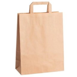 Set 2 x 250 Punga din Hartie, Natur, 20 x 9 x 25 cm