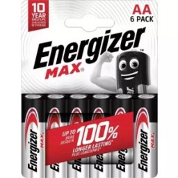 Set 3 x 6 Baterie Alcalina Energizer, R6 Max