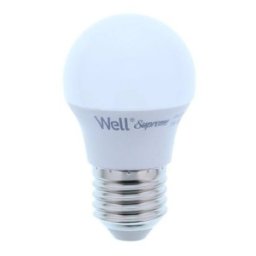 Set 2 x Bec LED G45 E27 6W 230V, Lumina Calda, Well