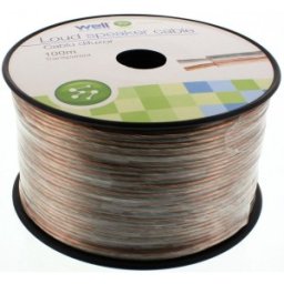 Set 2 x Cablu Difuzor Transparent 2 x 0.75mmp, 100m, Well