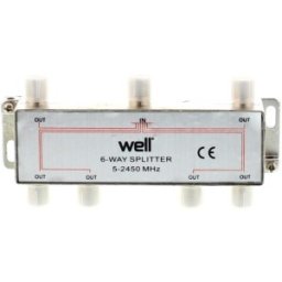 Set 2 x Spliter CATV 6 Cai, 2450 MHz Well
