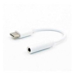 Set 2 x Adaptor USB-C Tata - Jack 3.5 mm Mama, 11 cm, Alb, Well