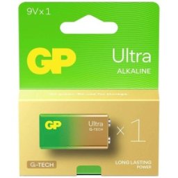 Set 2 x Baterie Ultra Alcalina GP 9V, 1 Bucata