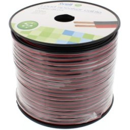Set 2 x Cablu Difuzor Rosu / Negru 2 x 1.50mmp, 100m, Well