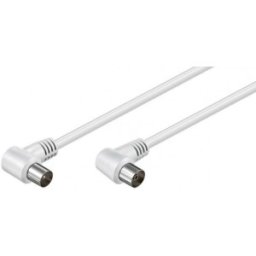Set 3 x Cablu Coaxial 3C-2V Coax Tata 90 Grade, Coax Mama 90 grade, Dublu Ecranat, 1.5 m
