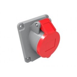 Set 2 x Priza Industriala Bemis BC1-1504-2420, 3P+E, 16A, 380V, Unghi 45, IP44
