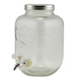 Distribuitor din Sticla pentru Bauturi, cu Robinet, 8 l, Perfect Home