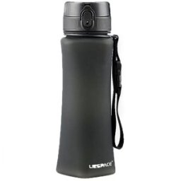 Sticla pentru Apa Slim din Tritan, Neagra, Fara Bpa, cu Capac, 700 ml, Uzspace