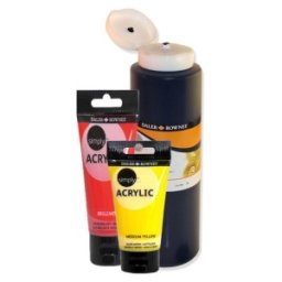 Set 2 x Culori Acrilice Simply Daler Rowney, White, 250 ml