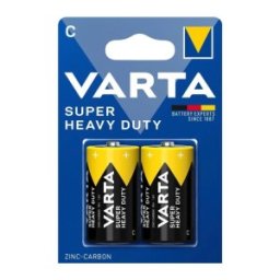 Set 5 x 2 Baterie Zinc Carbon R14 (C), Superlife Varta, Blister