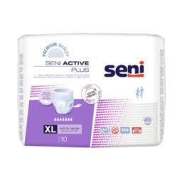 Set 2 x 10 Scutece pentru Adulti Seni Active Plus, Tip Chilot, XL