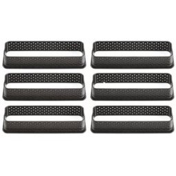 Forme de Torturi, Antiaderente, 8 x 8 x 0.2 cm, 6 Bucati, Negru, Viva.z