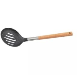 Paleta Rotunda pentru Servire, Maner Lemn, 35 cm, Perfect Home