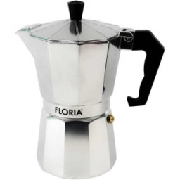 Cafetiera Espresso din Aluminiu, Capacitate 6 Cesti, Diametru 9 cm, 300 ml