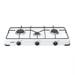 Aragaz cu 3 Ochiuri, 62 cm, Alimentare la Butelie, Alb