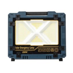 Proiector LED, 200W, Incarcare Solara si USB, Panou Incorporabil si Detasabil