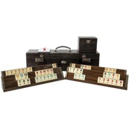 Joc Remi, cu Husa, Lemn Masiv