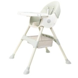 Scaun de Masa Copii, Maxim 50 kg, Pliabil, cu Balansoar, 5-72 Luni, Vernil