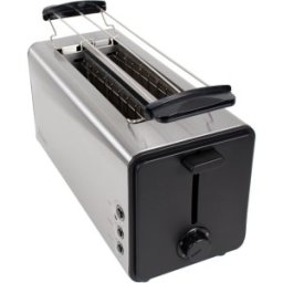 Prajitor de Paine, Inox, 1300 W, 4 Felii, Long Slot, Functie Dezghetare