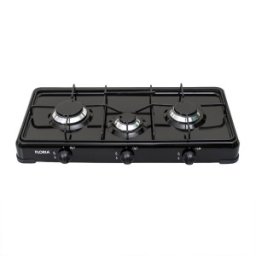 Aragaz cu 3 Ochiuri, 62 cm, Alimentare la Butelie, Negru