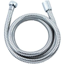 Furtun Spiralat pentru Dus, Lungime 2 m, Argintiu