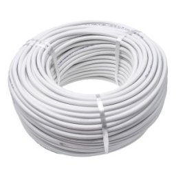 Cablu Electric Simplu Alb, 2 x 2.5 x 100 m, Clasa de Protectie A++
