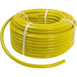 Furtun Gradina, Flexibil, Rezistent la Radiatii UV si la Frig, Armat, cu Insertie 1/2 Inch, Lungime 50 m, Galben