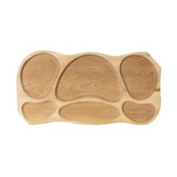 Platou cu 6 Compartimente, Lemn, 68 x 34 x 2.5 cm