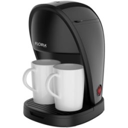 Aparat de Cafea, Capacitate 250 ml, Putere 450W, 2 Cesti Incluse, Cupa pentru Masurat, Negru