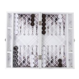 Joc din Piele Ecologica, Table, Alb, Dimensiune 48 x 48 cm