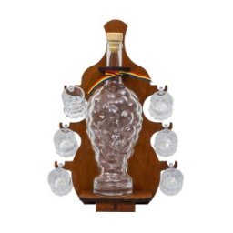 Suport cu Sticla in Forma de Ciorchine de Struguri, cu 6 Pahare Shot, 34 x 22 cm
