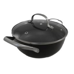 Cratita din Fonta Tip Fagure, Capac Sticla, Capacitate 3.5 l, Diametru 24 cm