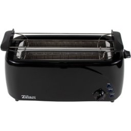 Prajitor de Paine, Putere 1400 W, 4 Felii, Long Slot, Functie Dezghetare, Negru