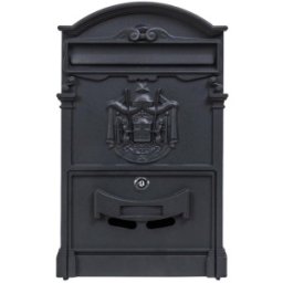 Cutie Postala pentru Exterior, Neagra, din Metal, 41 x 26 x 9 cm