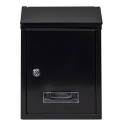 Cutie Postala din Metal, 21.7 x 7 x 30 cm, Neagra