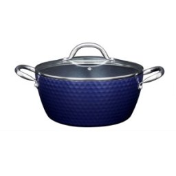 Oala din Ceramica si Inox cu Capac, Diamond, Baza Inductie, 20 cm