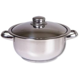 Oala Inox cu Capac, Capacitate 1.8 l, Diametru 18 cm, Argintiu