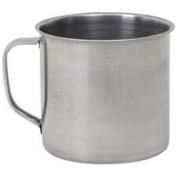 Cana din Inox, Diametru 10 cm, Capacitate 500 ml, Argintiu, Zilan