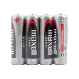 Set 2 x 4 Baterii Zinc AA R6, Maxell, Infoliate