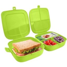 Caserola Compartimentata pentru Pranz 2 x 700 ml, Verde